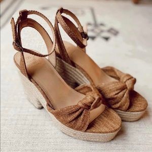 NWB Boutique Wedge Sandal